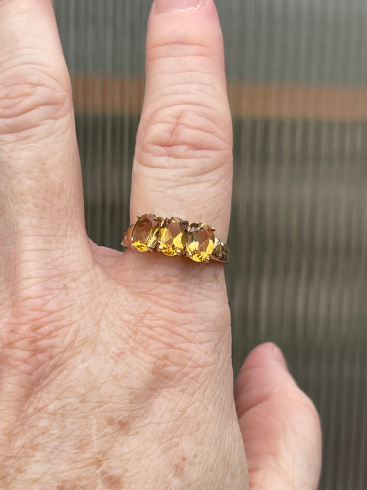 10k Citrine Ring